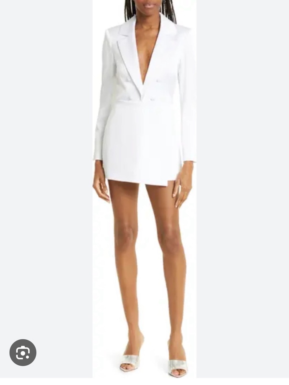 Alice + Olivia White Mini Blazer Dress